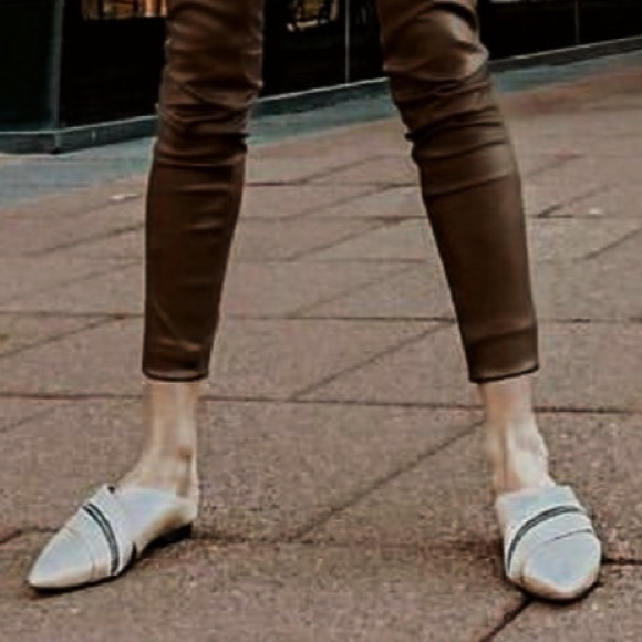 Sol Sana Mules Sandals Zip Flat Nude Mules size 36 - Picture 13 of 13